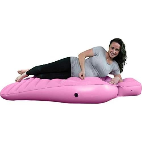 Almohada de Embarazo Cozy Bump Rosa 100% Algodón para Dormir