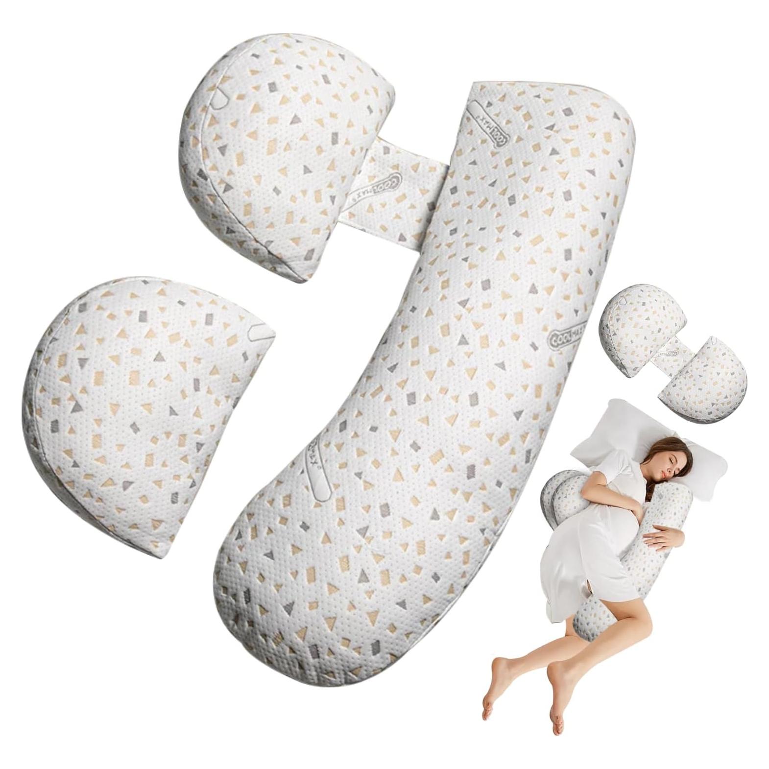 Almohada de Embarazo Oskeray Grande Ajustable para Dormir