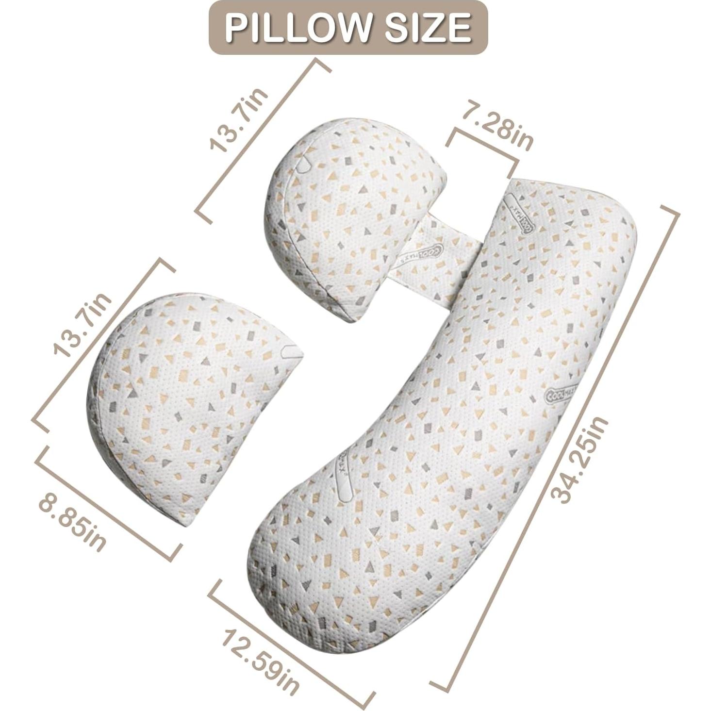 Almohada de Embarazo Oskeray Grande Ajustable para Dormir