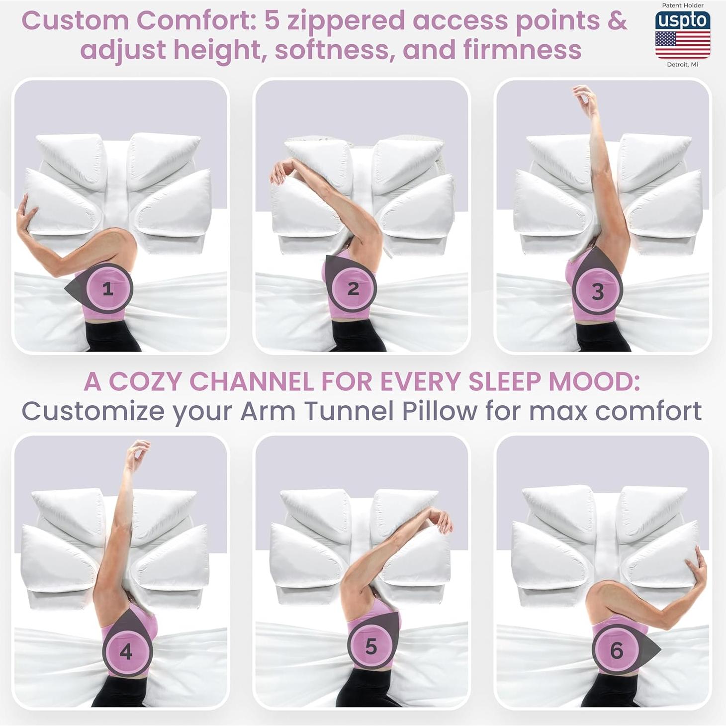 Almohada Ortopédica Ajustable Hit Notion para Durmientes de Lado