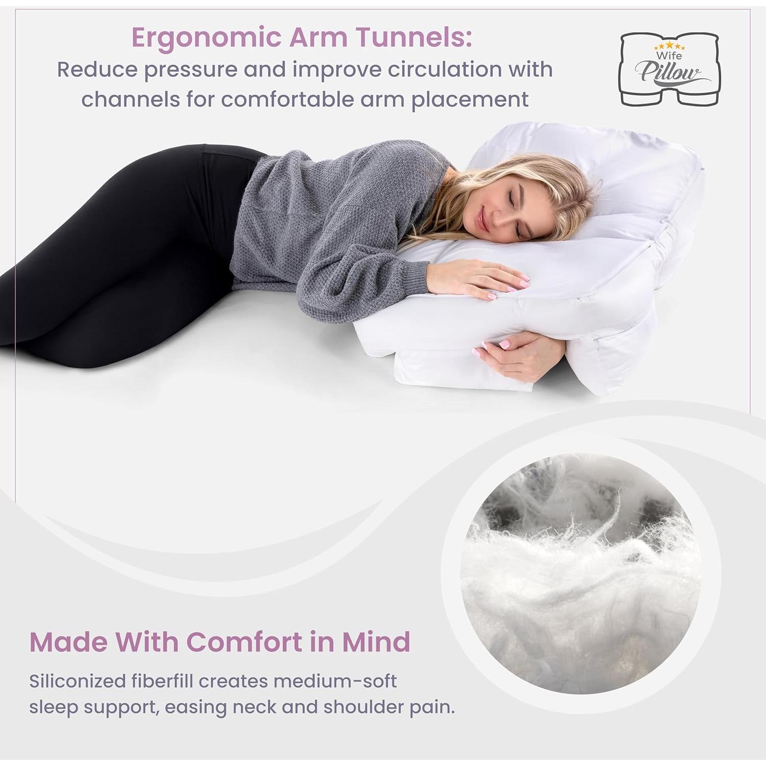 Almohada Ortopédica Ajustable Hit Notion para Durmientes de Lado