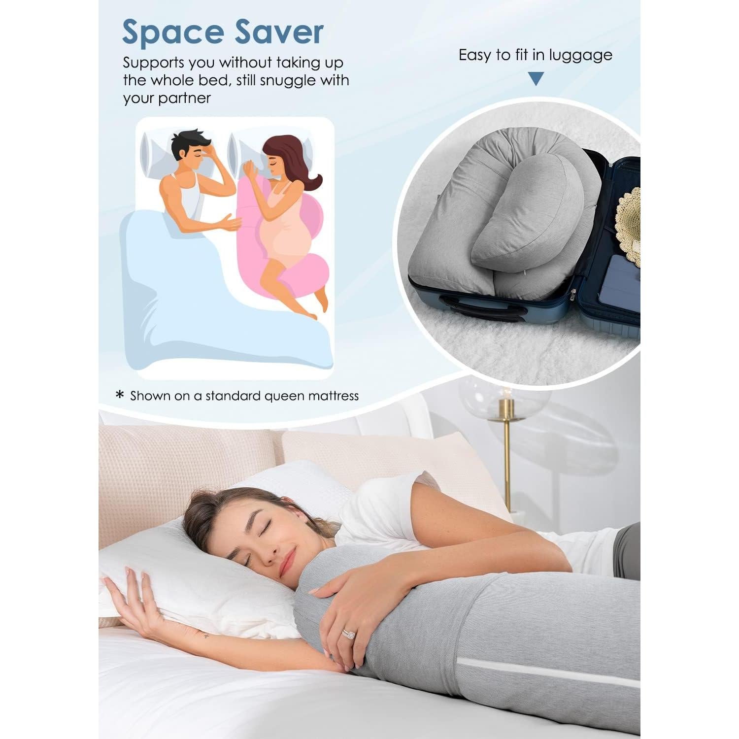 Almohada de Embarazo QUEEN ROSE F Refrigerante 104x61cm