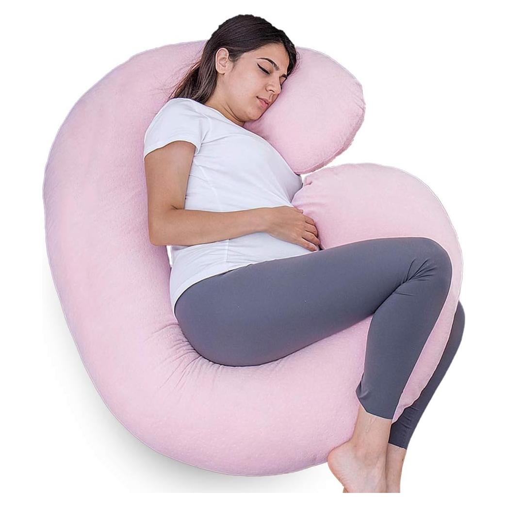 Almohada Corporal de Maternidad 1 MIDDLE ONE Rosa Claro 145 cm