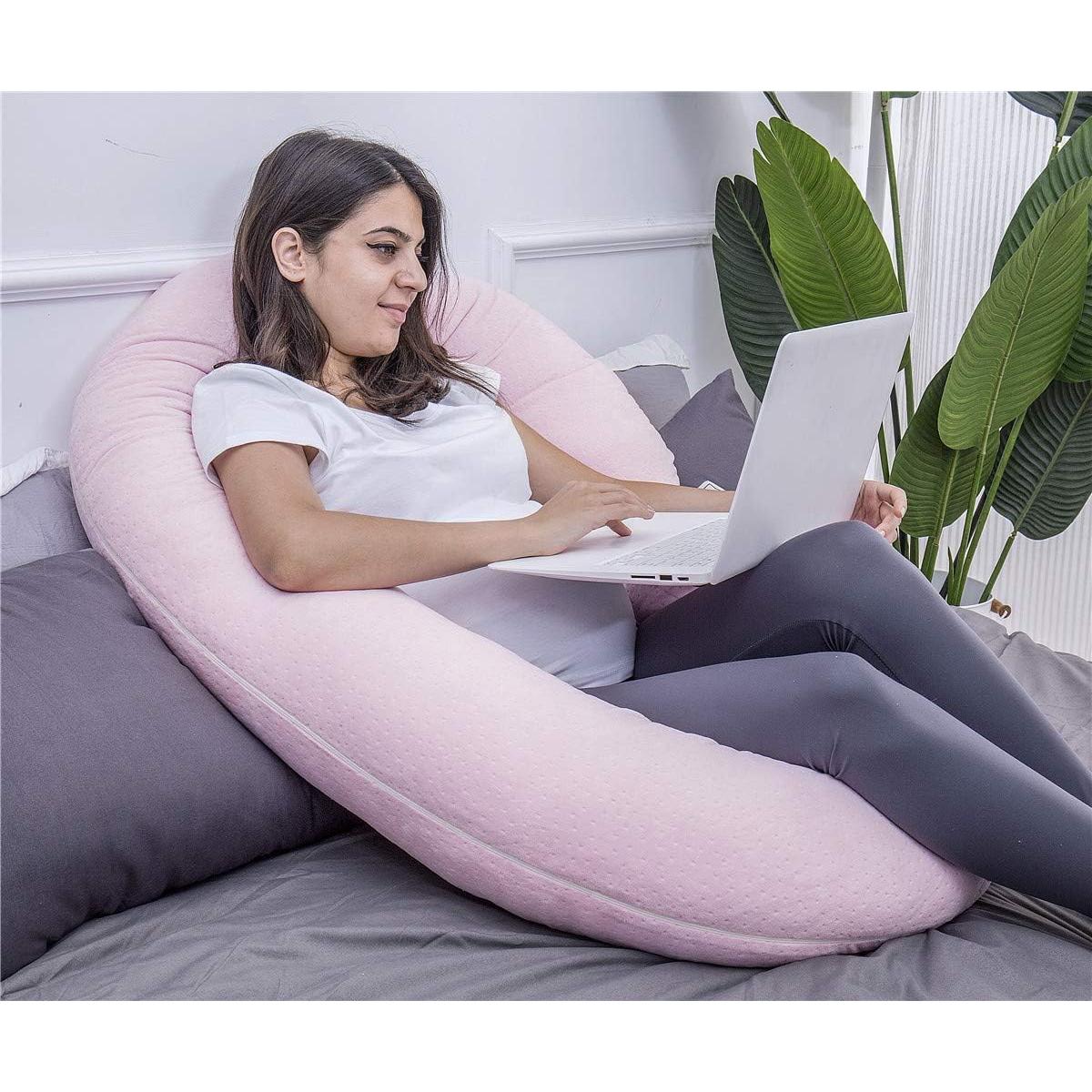 Almohada Corporal de Maternidad 1 MIDDLE ONE Rosa Claro 145 cm