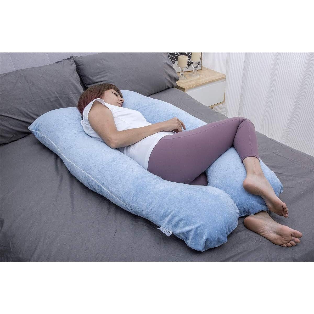 Almohada de Embarazo MOON PINE U 139.7x78.7cm Azul