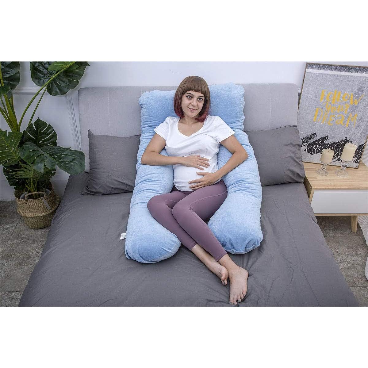 Almohada de Embarazo MOON PINE U 139.7x78.7cm Azul