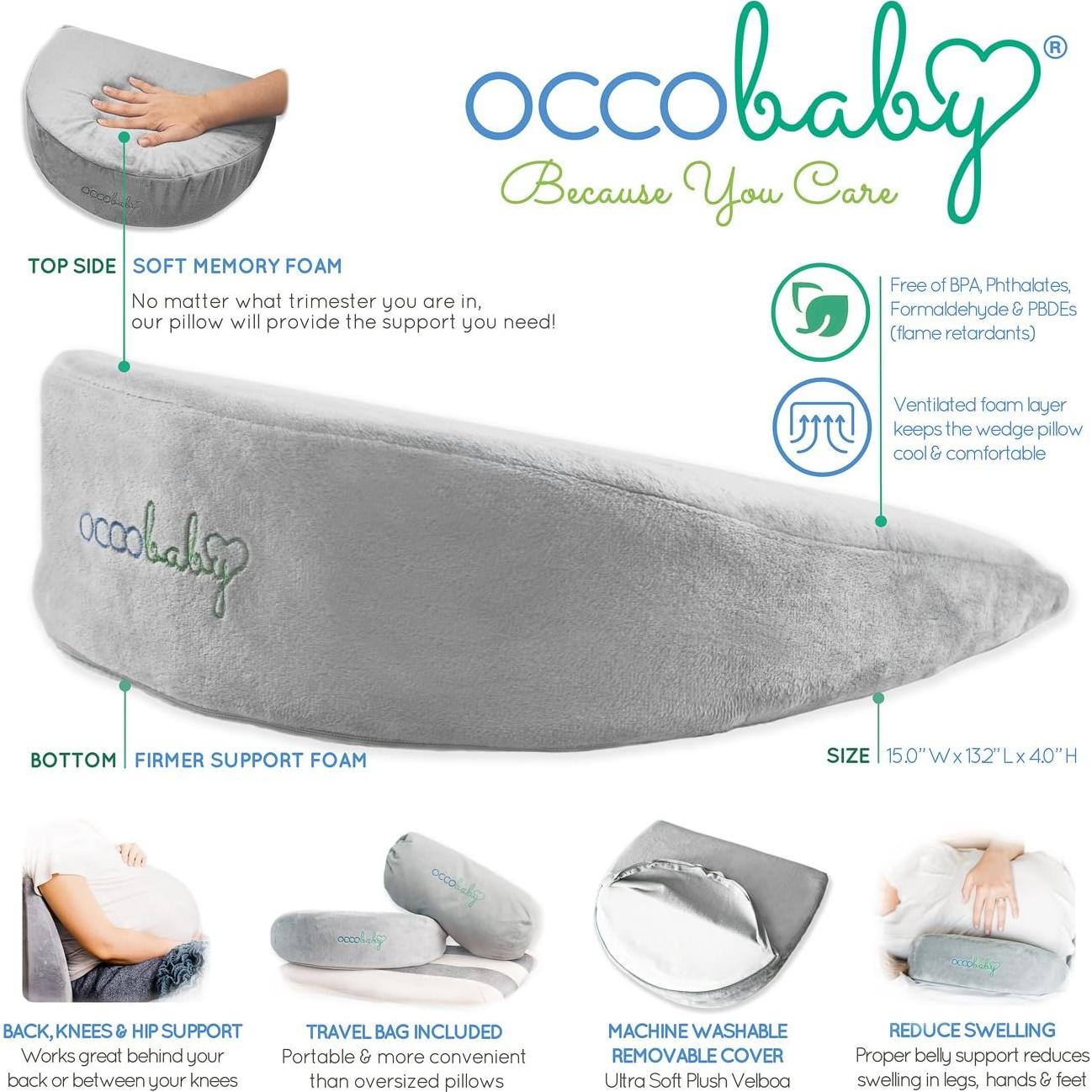 Almohada de Cuña para Embarazo OCCObaby - Espuma Viscoelástica
