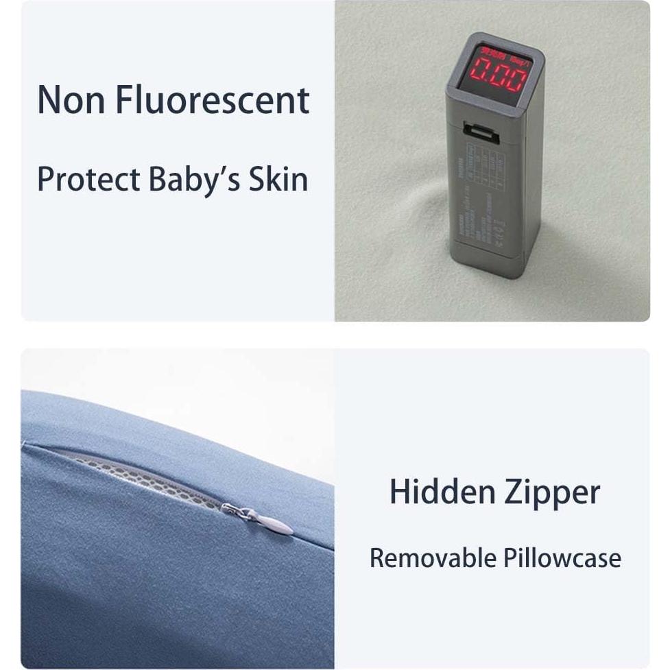 Cojín Orgánico para Bebés DAOLUAN 0-18 Meses Suave y Portátil