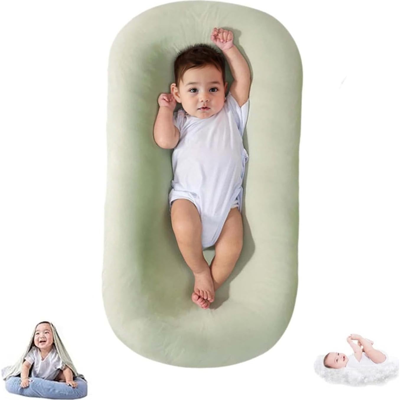 Cojín Orgánico para Bebés DAOLUAN 0-18 Meses Suave y Portátil