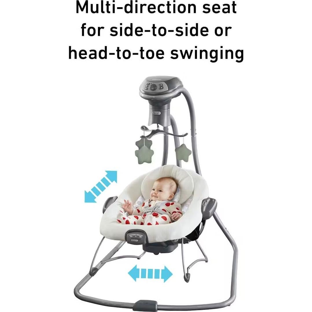 Columpio y Balancín 2-en-1 Graco Simple Sway - 6 Velocidades