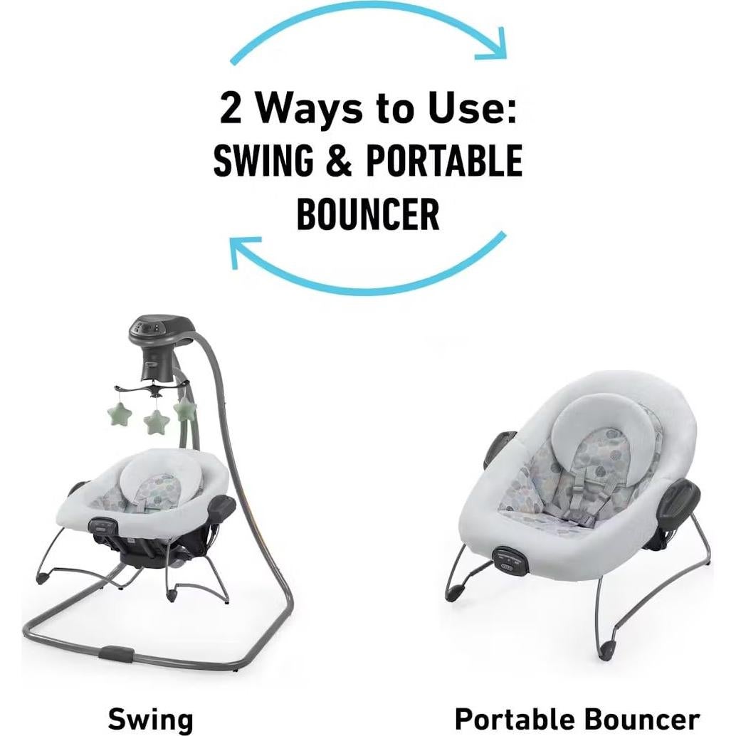 Columpio y Balancín 2-en-1 Graco Simple Sway - 6 Velocidades