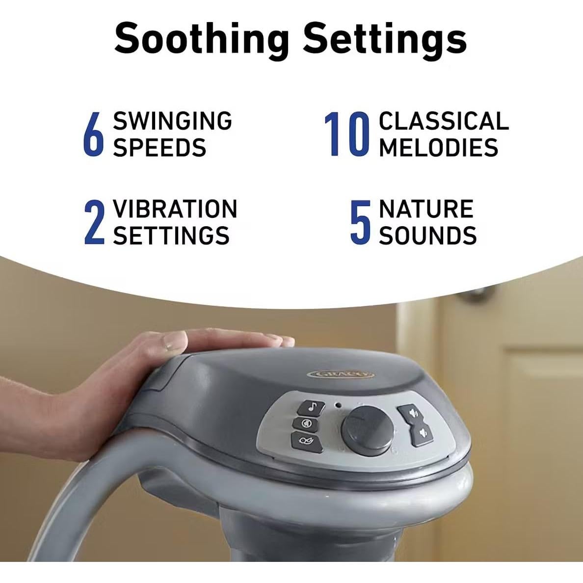 Columpio y Balancín 2-en-1 Graco Simple Sway - 6 Velocidades