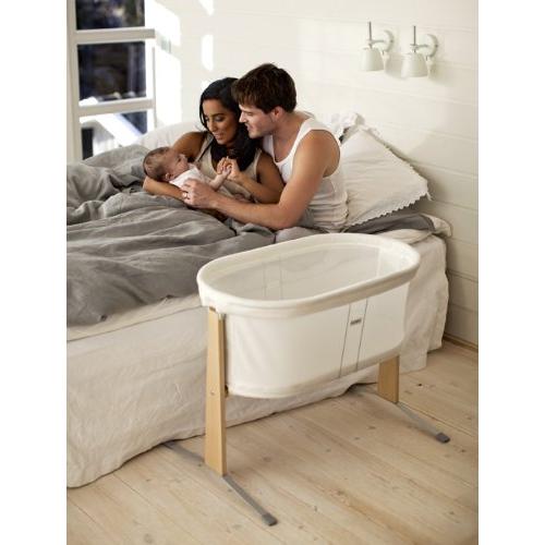 Cuna BabyBjörn Blanca 79x58x66 cm con Colchón 36x71 cm