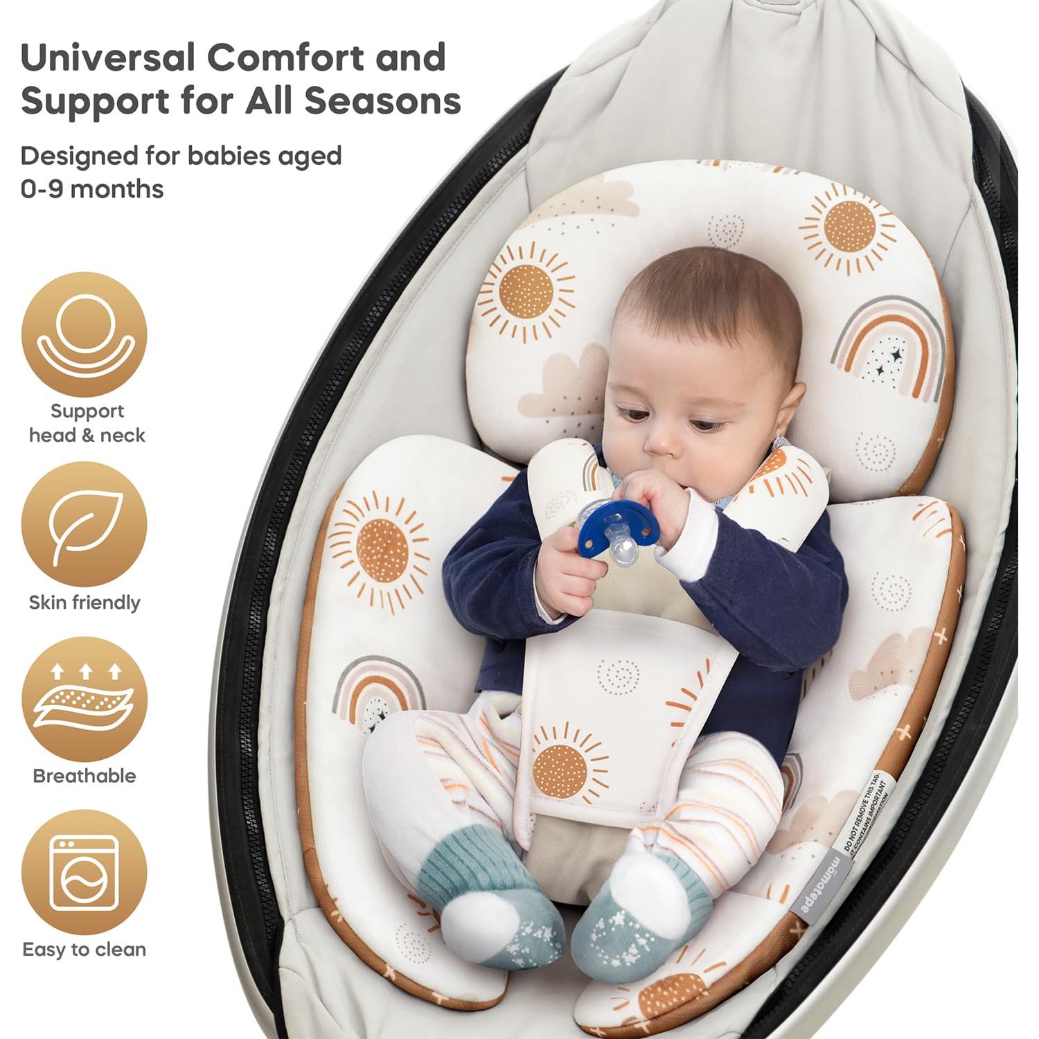 Inserto Infantil Mamatepe para 4moms MamaRoo y Graco, Soporte Reversible