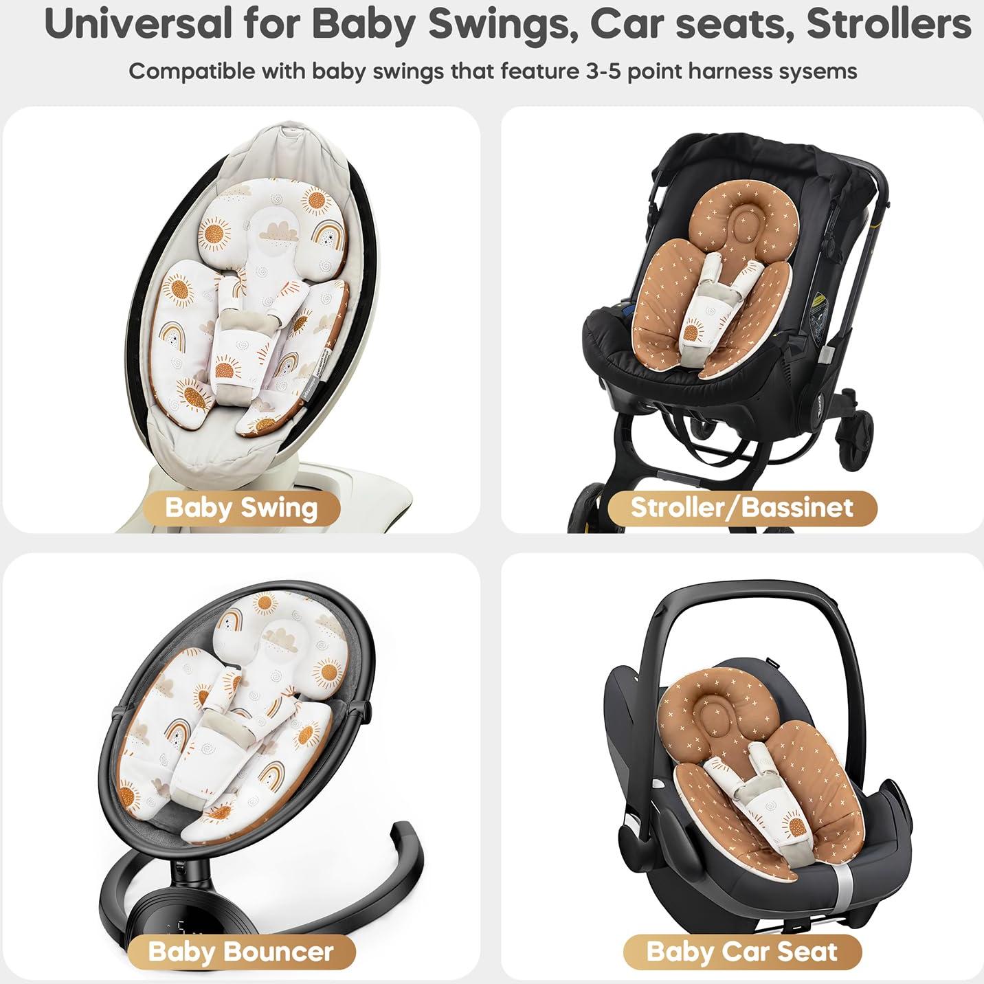 Inserto Infantil Mamatepe para 4moms MamaRoo y Graco, Soporte Reversible