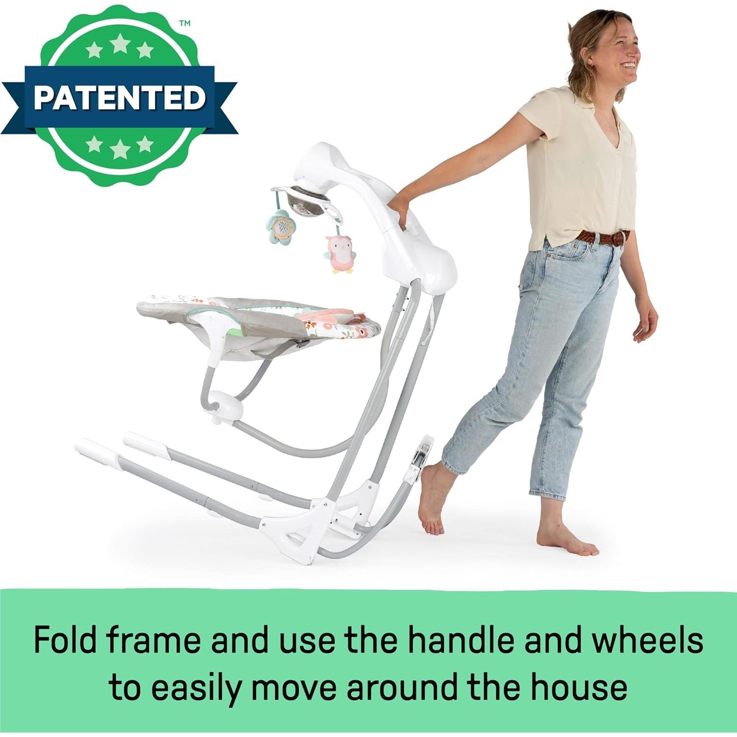 Columpio para Bebés Ingenuity InLighten 5 Velocidades Búho Nally