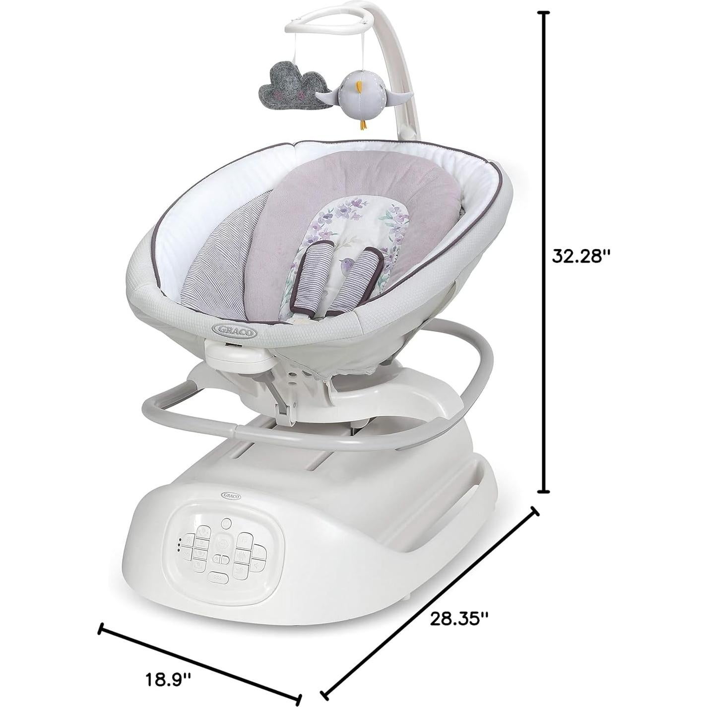 Columpio y Mecedora Graco Sense2Soothe 2-en-1 con Detección de Llanto
