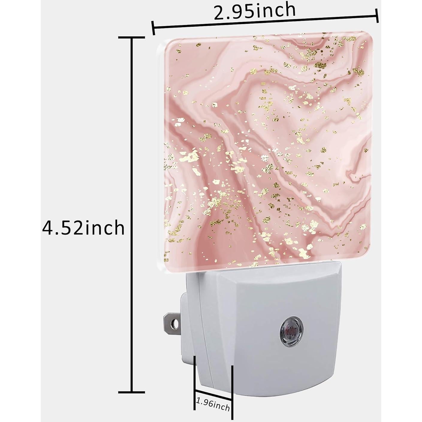 Luz Nocturna LED Uiaoiais Mármol Líquido Dorado 8.89 cm