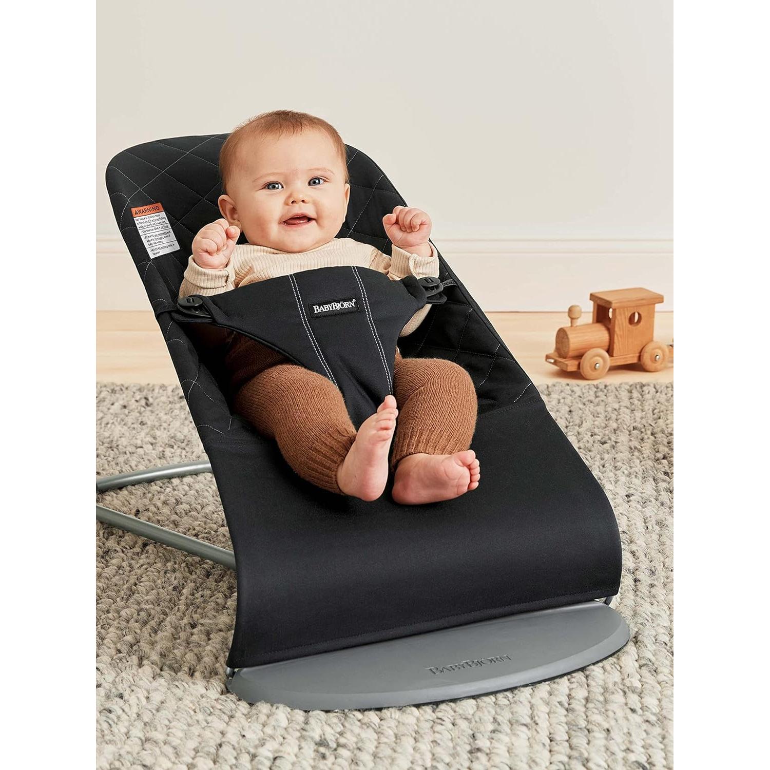 Silla de Rebote BabyBjörn Bouncer Bliss Negra 3.6-13.2 kg