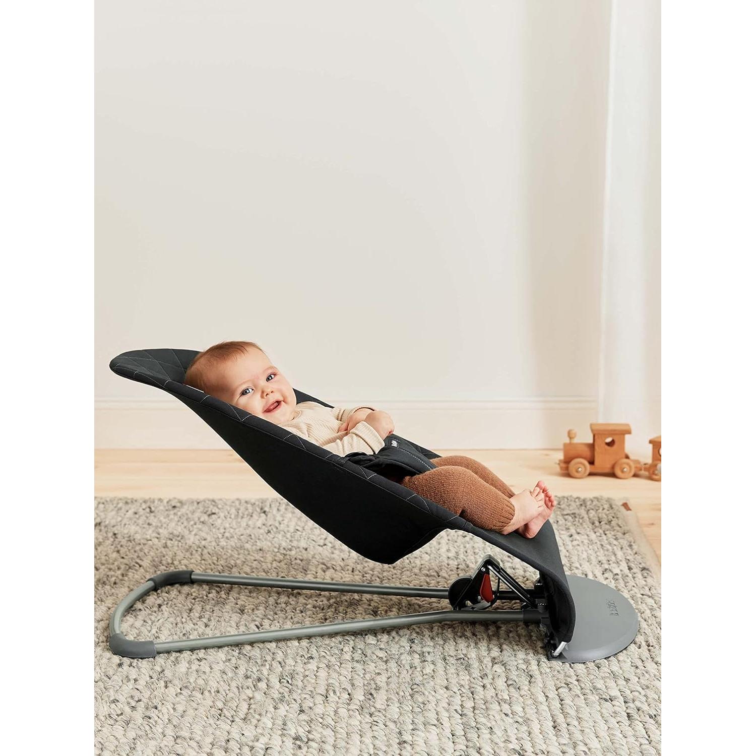 Silla de Rebote BabyBjörn Bouncer Bliss Negra 3.6-13.2 kg