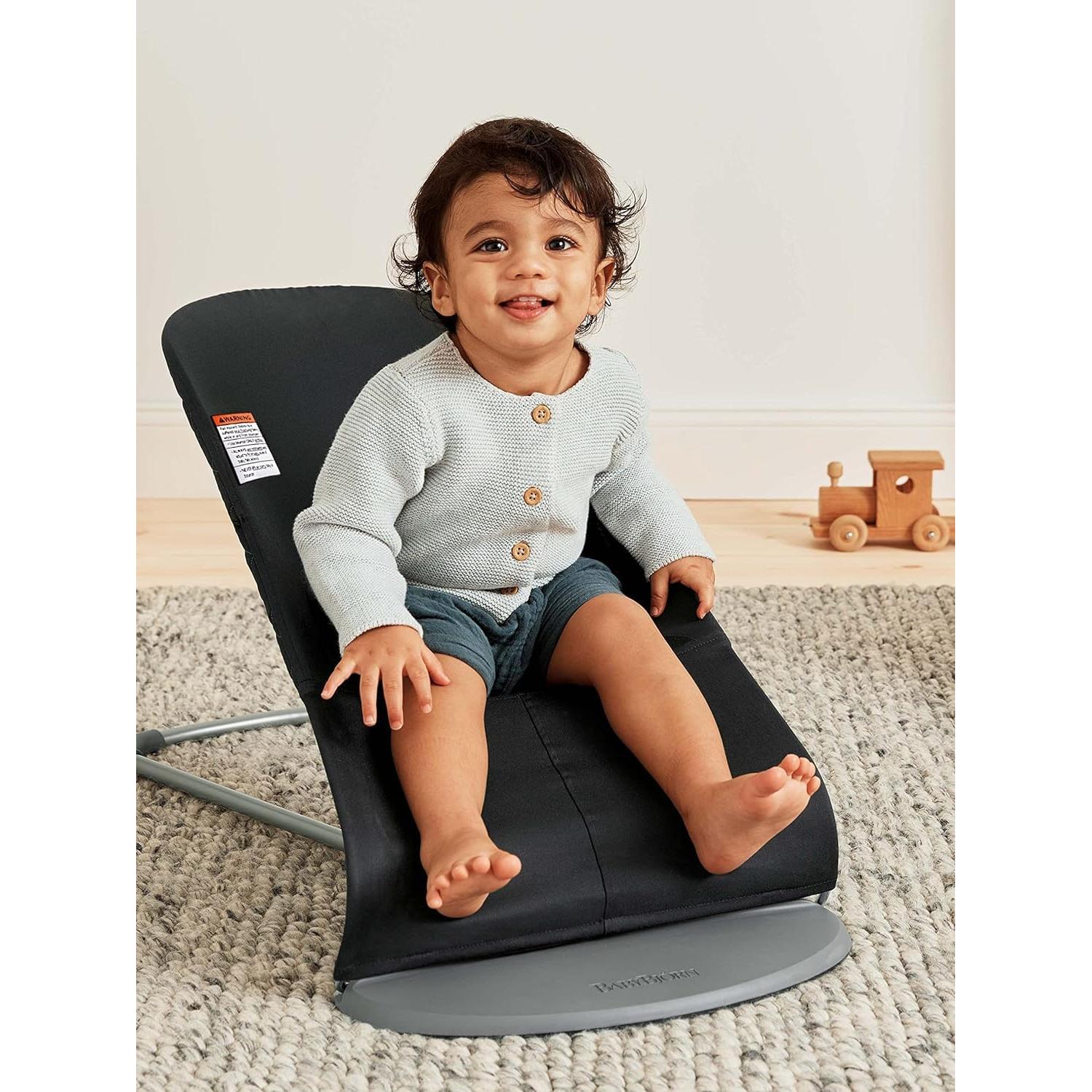 Silla de Rebote BabyBjörn Bouncer Bliss Negra 3.6-13.2 kg