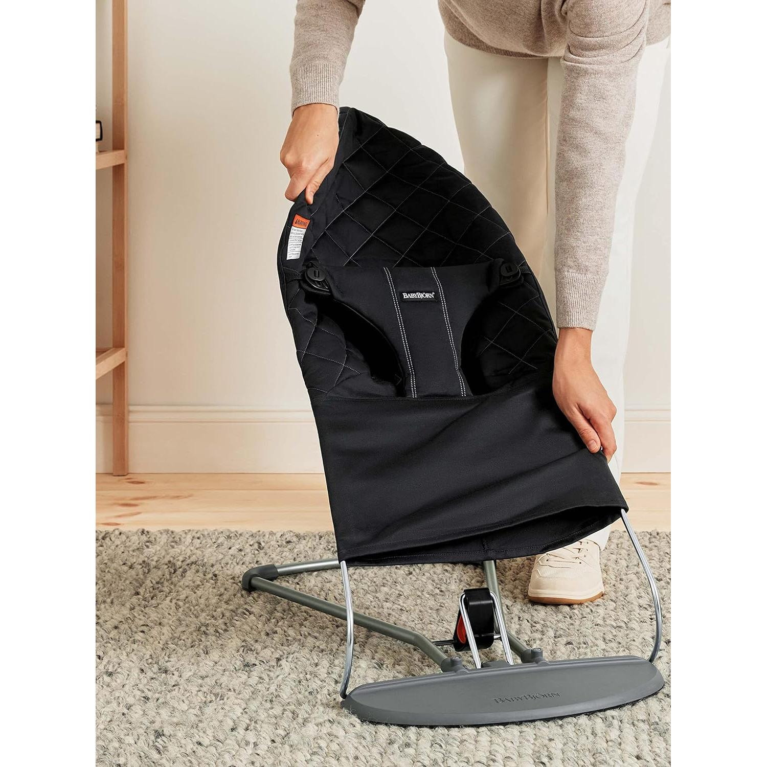 Silla de Rebote BabyBjörn Bouncer Bliss Negra 3.6-13.2 kg
