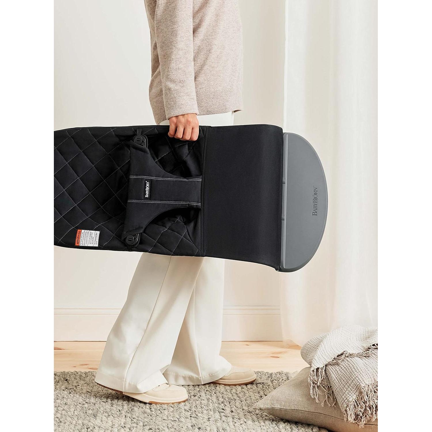 Silla de Rebote BabyBjörn Bouncer Bliss Negra 3.6-13.2 kg