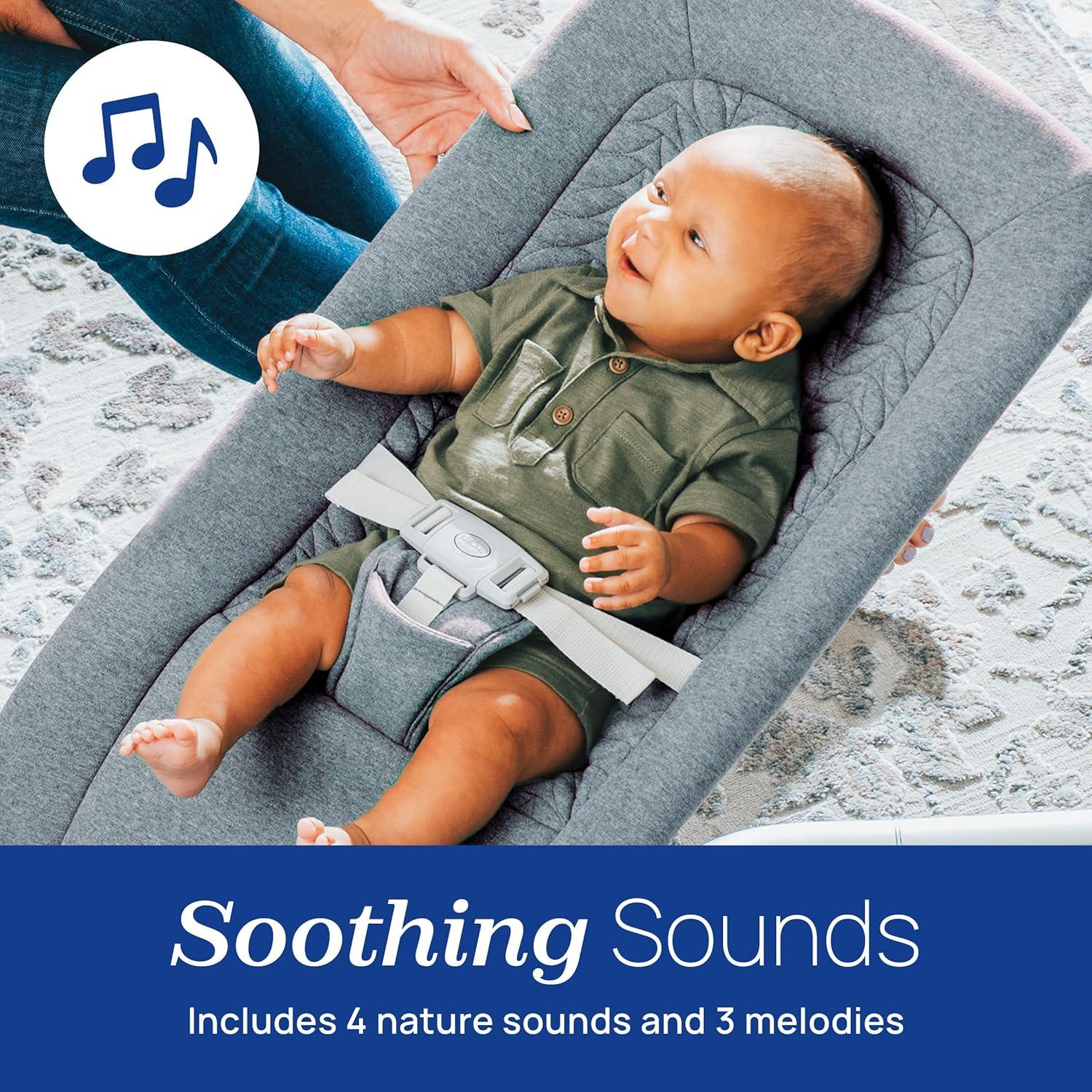 Columpio y Bouncer Chicco E-Motion - Gris, 2.27-9.07 kg