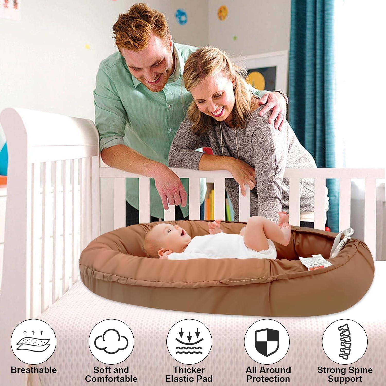 Cojín para Bebé Algodón Orgánico Marrón 1.46 kg