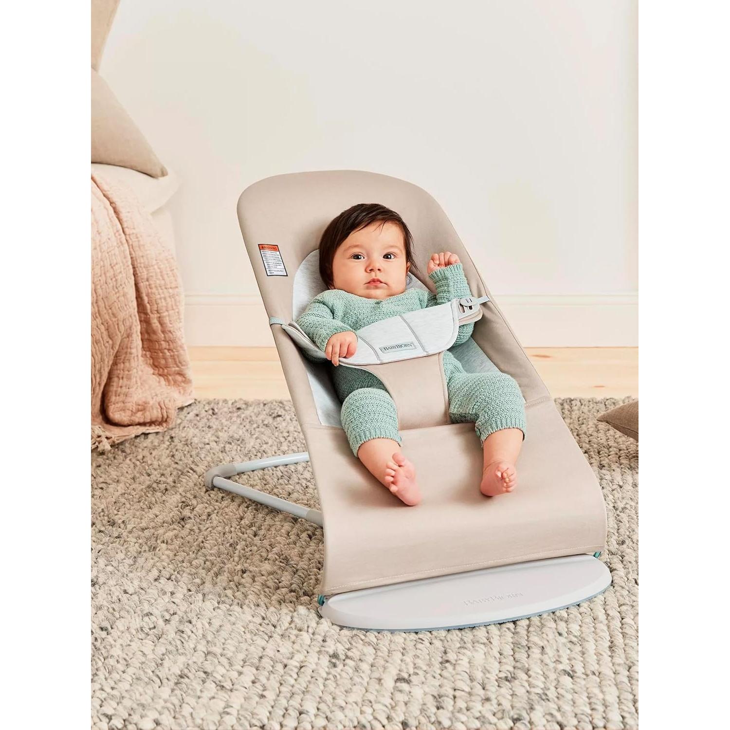 Silla de rebote BabyBjörn Balance Soft Beige/Gris 2 en 1