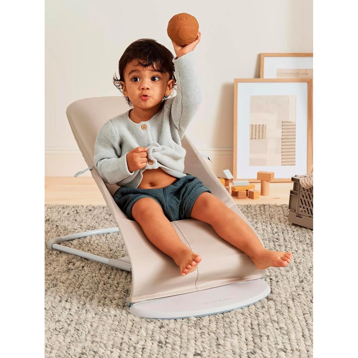 Silla de rebote BabyBjörn Balance Soft Beige/Gris 2 en 1