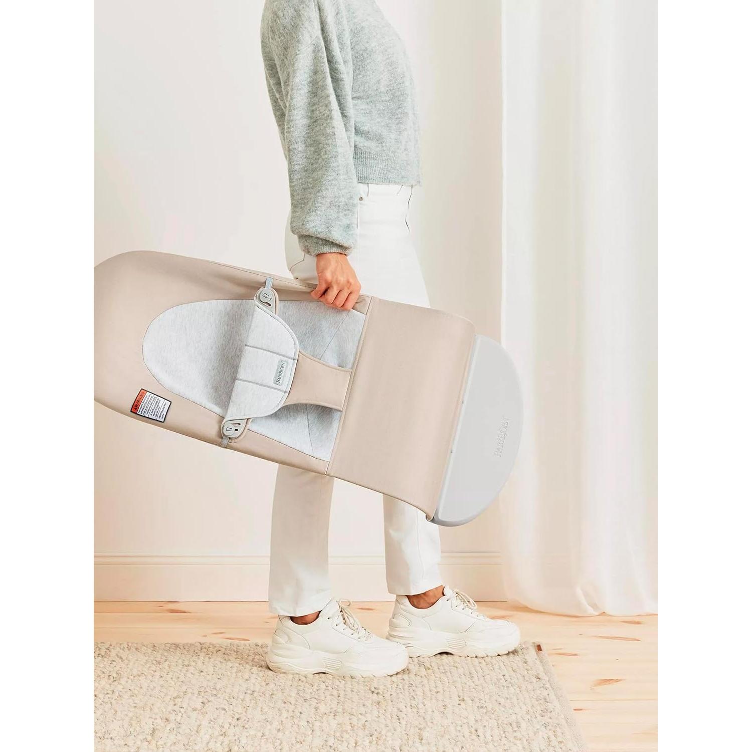 Silla de rebote BabyBjörn Balance Soft Beige/Gris 2 en 1