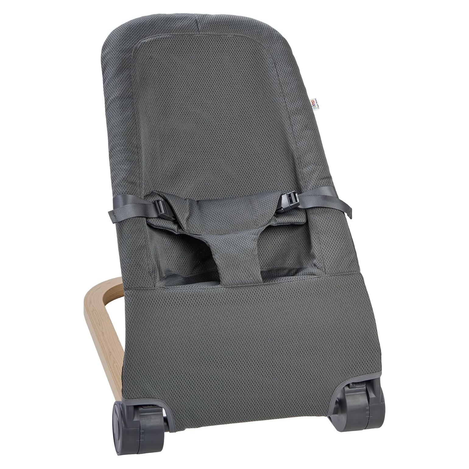 Mecedora Plegable Giggle Bounce Deluxe Gris Pizarra 0-6 meses