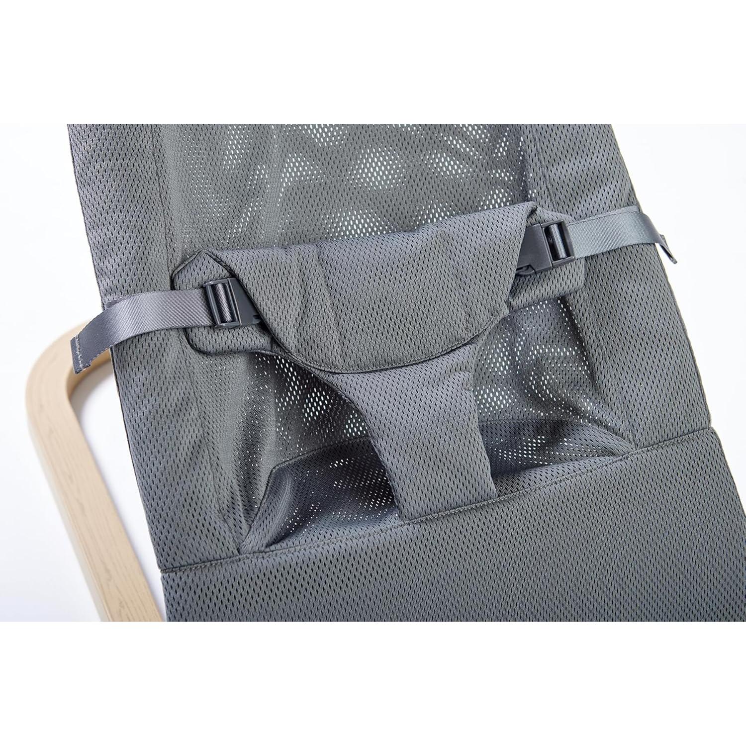 Mecedora Plegable Giggle Bounce Deluxe Gris Pizarra 0-6 meses