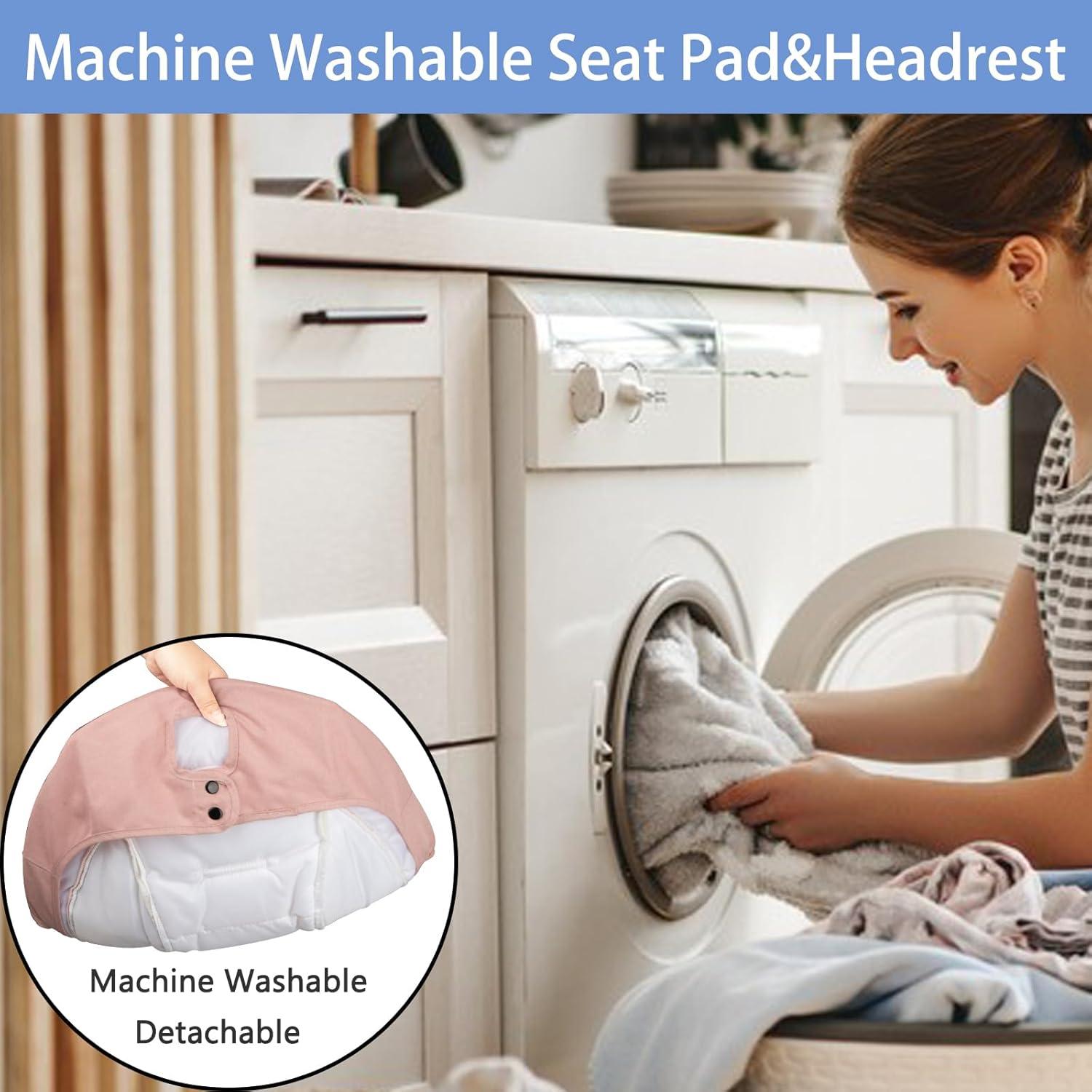 Columpio portátil para bebés JFOVMCYG Rosa 5 velocidades Bluetooth