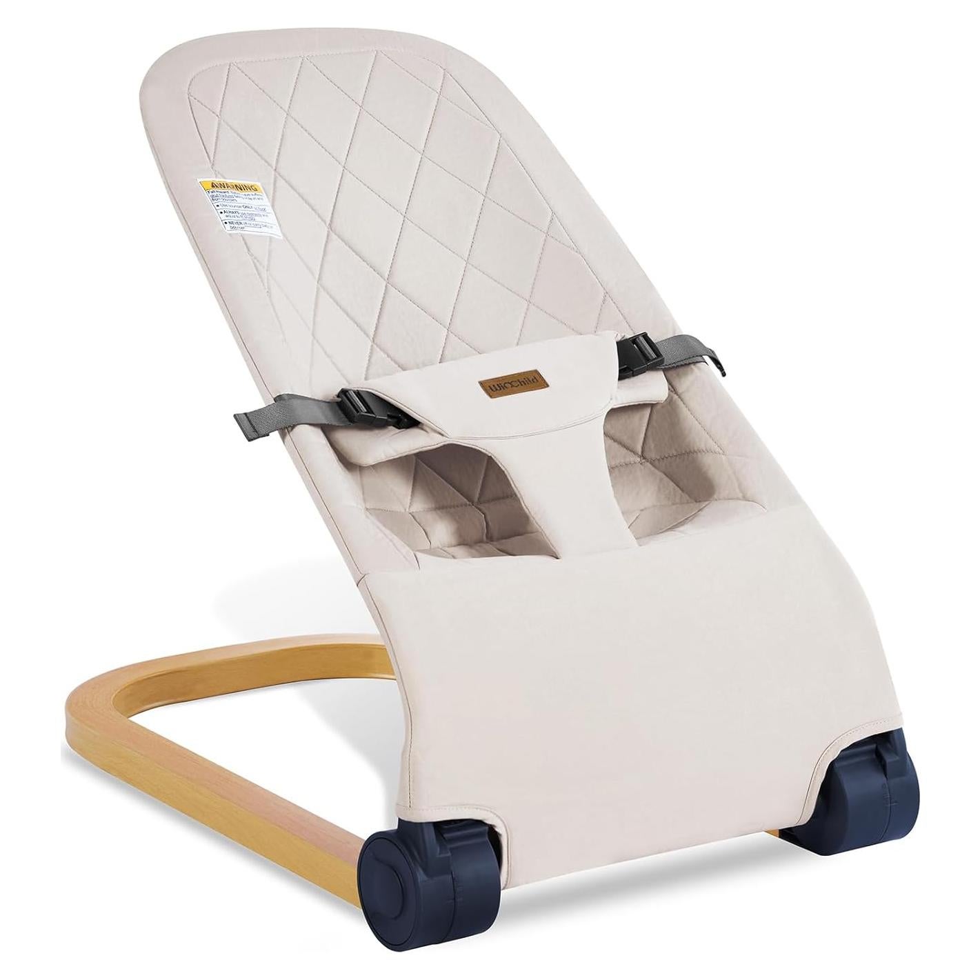 Silla de rebote portátil Winchild para bebés 0-6 meses Beige