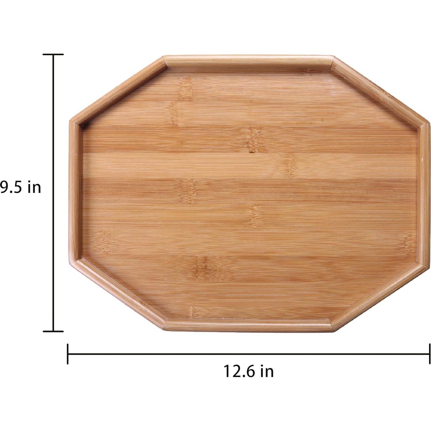 Mesa Lateral Xchouxer de Bambú Natural para Sofá