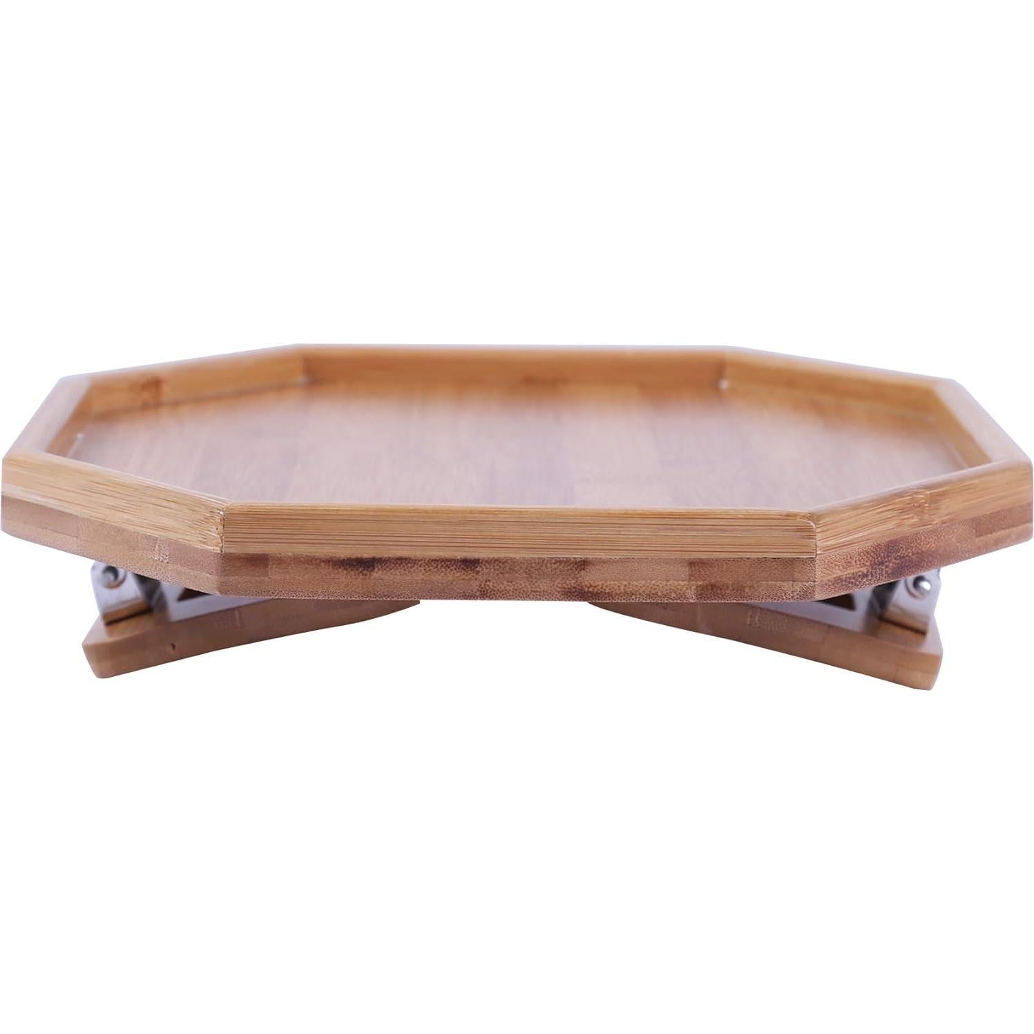 Mesa Lateral Xchouxer de Bambú Natural para Sofá