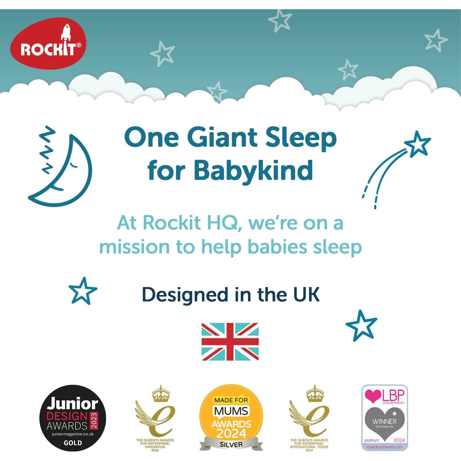 Rockit Rocker - Columpio Portátil para Bebés con Baterías AA