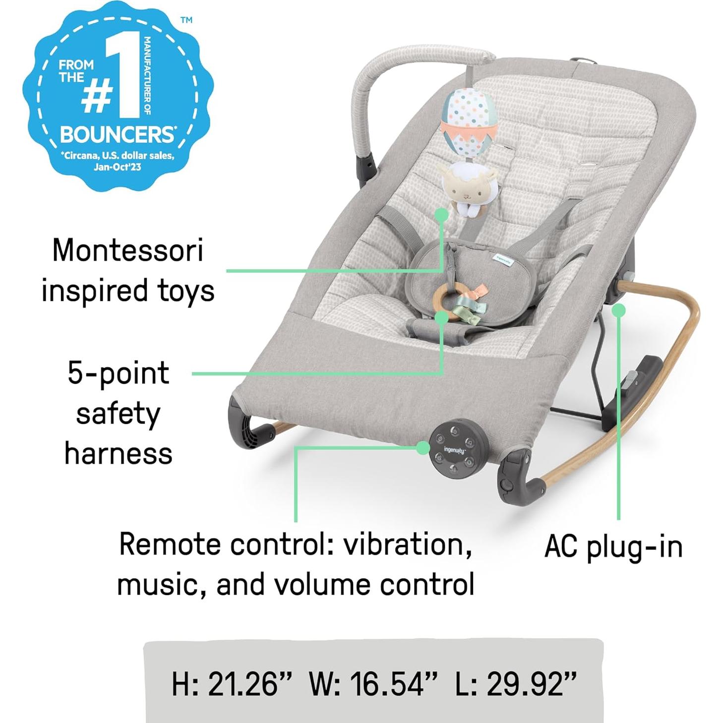 Silla de Rocking Automática Ingenuity Keep InMotion 0-6M