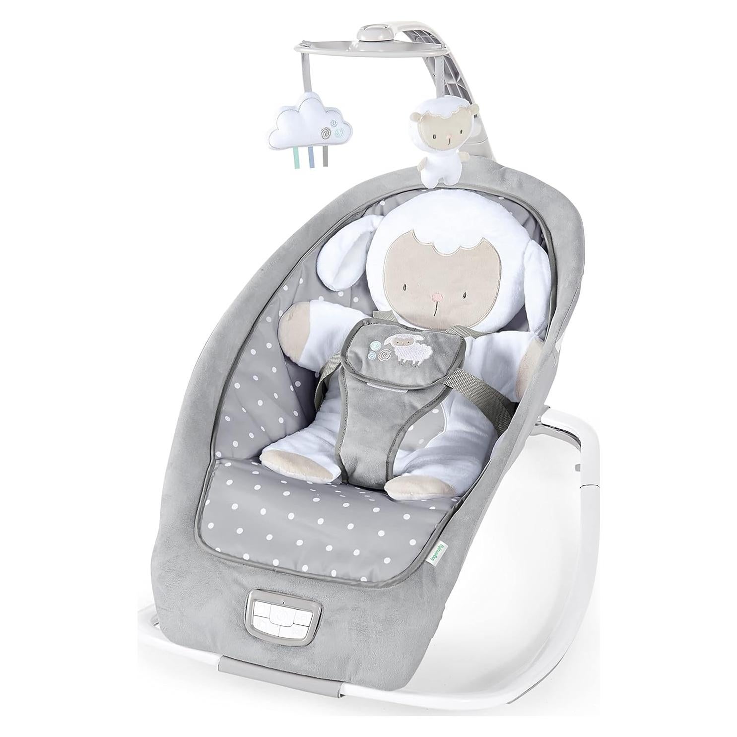 Sillón mecedor 2-en-1 Ingenuidad Corderito Acurrucado