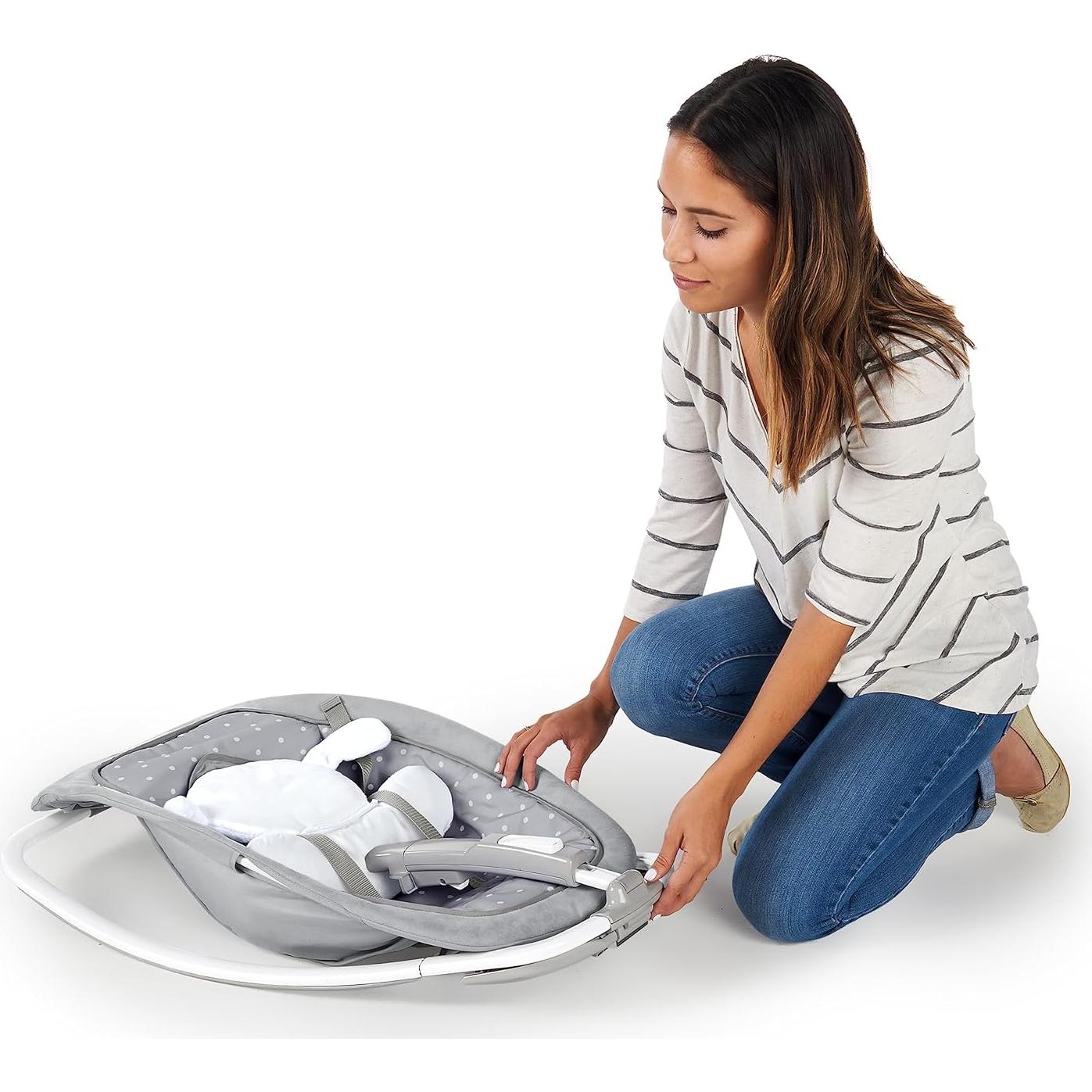 Sillón mecedor 2-en-1 Ingenuidad Corderito Acurrucado