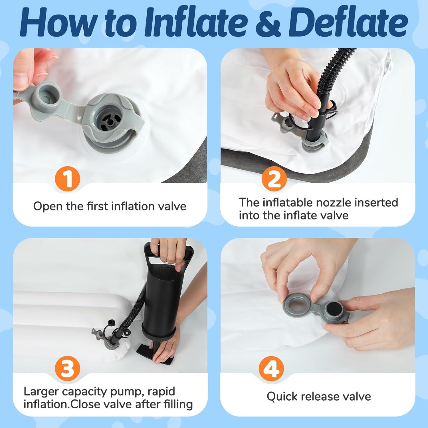 Cama Inflable para Niños Omzer - Cama de Viaje Portátil 95x50 cm