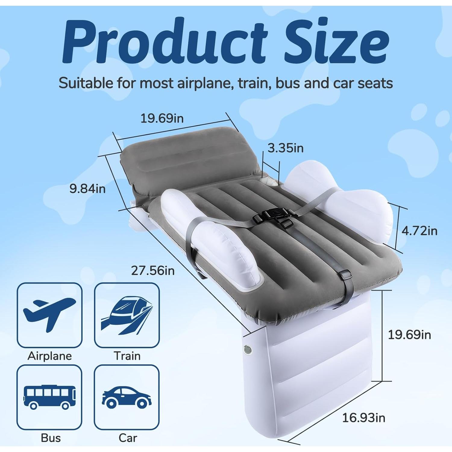 Cama Inflable para Niños Omzer - Cama de Viaje Portátil 95x50 cm