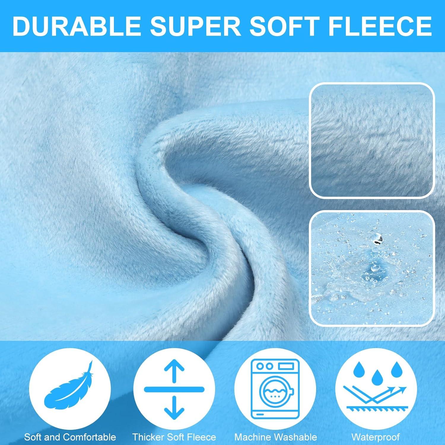 Cama de avión portátil COZYBONDER para niños - Azul, 80x45 cm