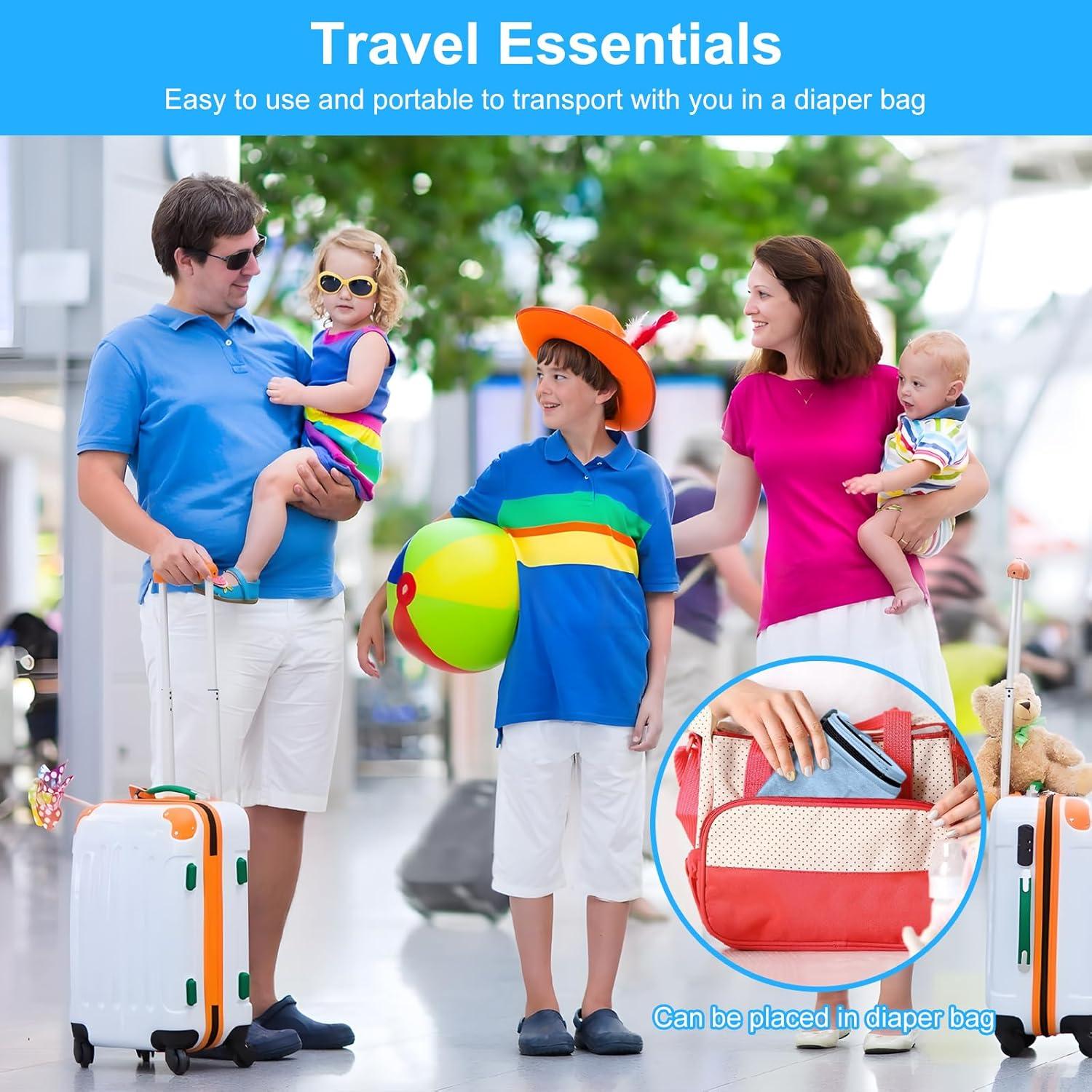 Cama de avión portátil COZYBONDER para niños - Azul, 80x45 cm