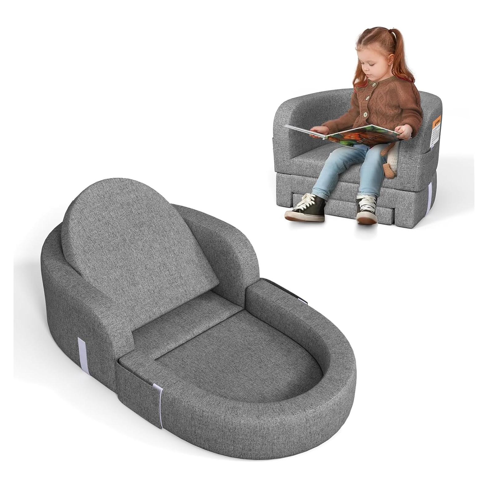 Cama de viaje 2-en-1 Cowiewie para niños - Sofá portátil plegable
