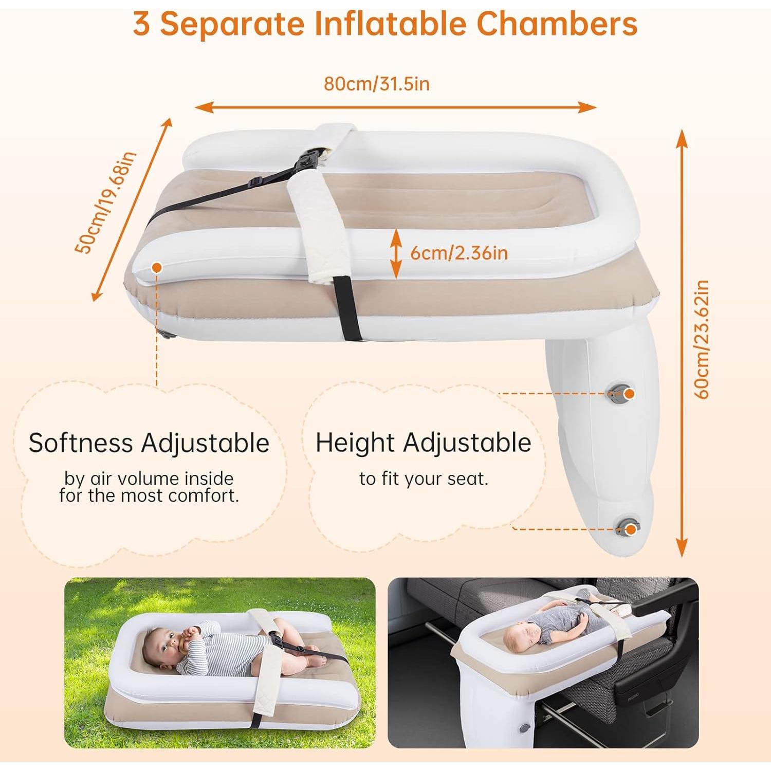 Cama Inflable para Niños PAHTTO - Portátil y Ajustable 40 kg