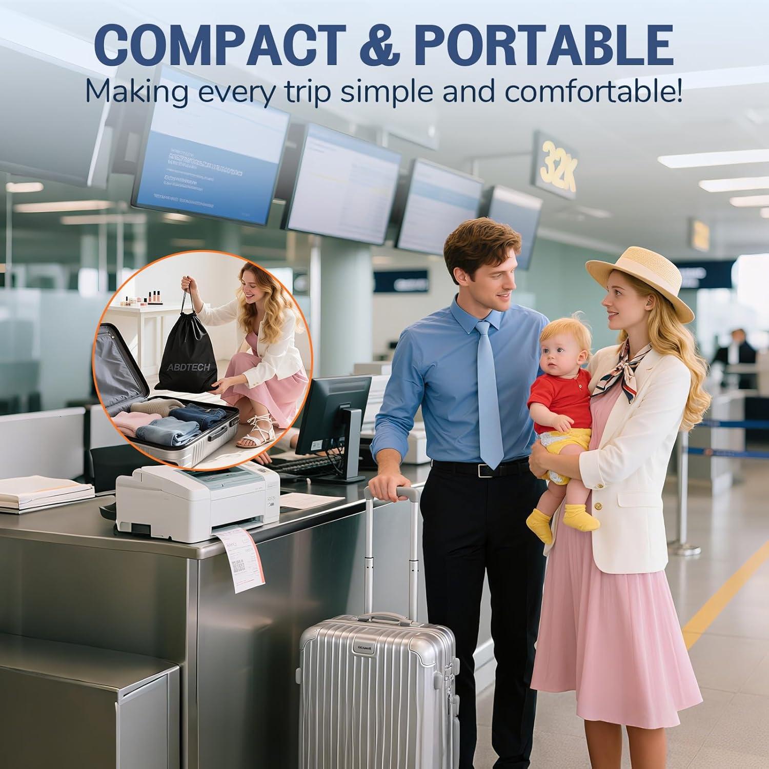 Cama Inflable para Niños Abdtech Azul con Portavasos y Seguridad