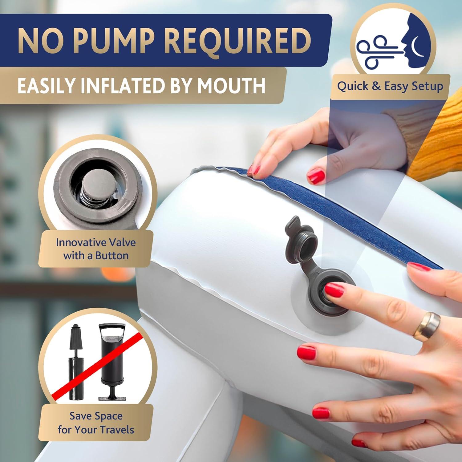 Cama inflable para niños LUMARA modelo AB-S-BL - Azul